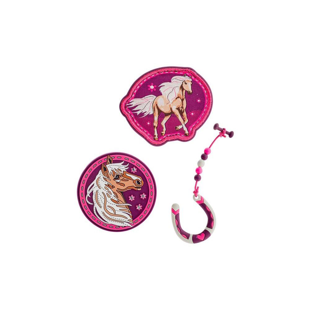 Scout Funny Snaps Set Pink Horse, 3-tlg.
