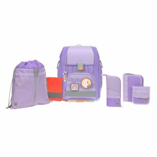 Lässig School Set Boxy Unique violet/lavender, 7-tlg.